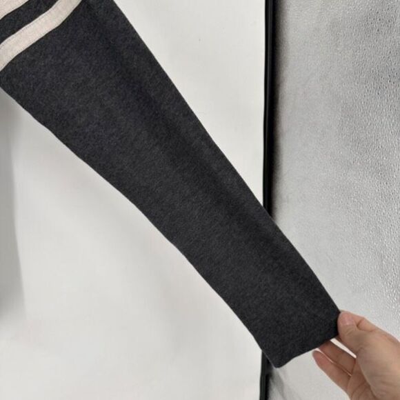 American Fighter Ringer Tee‎ Shirt Gray Long Sleeve Medium - Picture 9 of 11